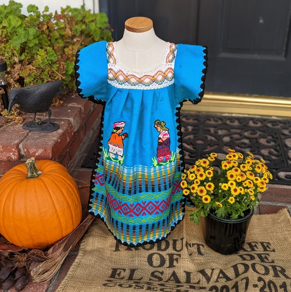 AZUL Blue Toddler Latin American Dress